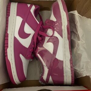 Nike Dunk Low BG Women's Pink and White
